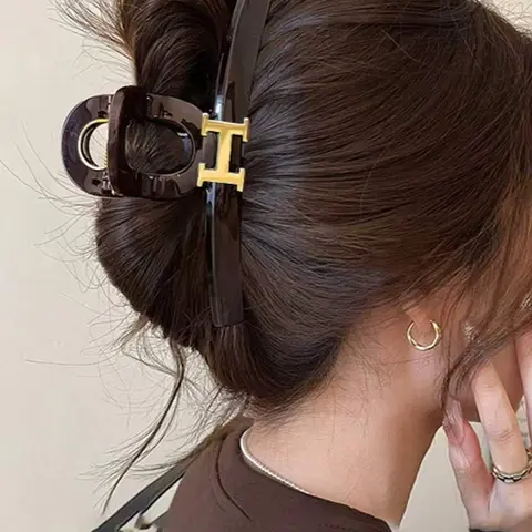 Elegant Half-Up Half-Down Hair Clip for Loose Buns, Women's Fashion Hair Style Accessory for Daily, Office & Weekend Wear