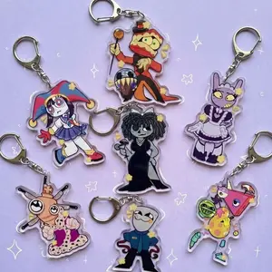 The Amazing Digital Circus Keychains, Acrylic Keychains