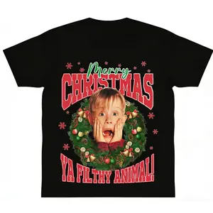 McCallister Home Alone Christmas Movie Tee Funny Shirt fan Gift Xmas Movie y2k cotton fashion Streetwear Comfort Shortsleeve Casual Top Trending