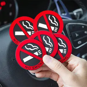 No Smoking Sticker, Self Adhesive Car Sticker, Universal Car Sticker, Car Exterior Decoration Accessories, Vehicle Exterior Decoration for Office, Home and Public Place, Car Decals, Automobile Decals, Car Decorative Sticker