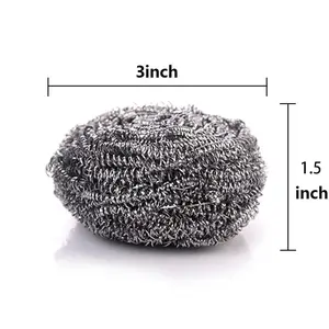 20 Pack Stainless Steel Wool Scrubber, Scrubbing Scouring Pad, Steel Wool Scrubber for Kitchens, Bathroom and More