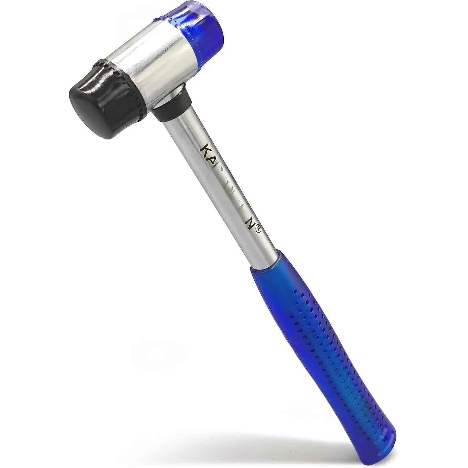 Small Rubber Mallet-25mm Double Faced Rubber Hammer with Soft/Hard Plastic Nylon  Non Marring Hammer for  Leather Work Craft Flooring Project Upholstery Camping Woodworking