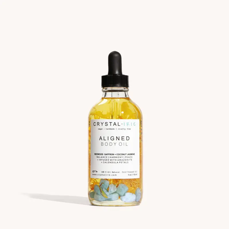 Aligned Body Oil | Crystal Infused Dry Body Oil by Crystal Irie