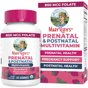 MaryRuth's Prenatal & Postnatal Multivitamin Gummies - Pre-Conception - Postnatal Vitamins for Breastfeeding - USDA Organic - Vegan - 30 Servings MaryRuth's Prenatal & Postnatal Multivitamin Gummies - Pre-Conception - Postnatal Vitamins for Breastfeeding - USDA Organic - Vegan - 30 Servings