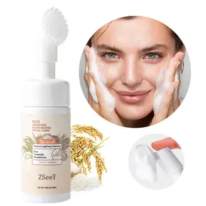 ZSeeY Rice Smoothes Moisturizing Cleansing Facial Foam, Moisturizing & Deep Cleansing, Softens Brighten The Skin 100ml