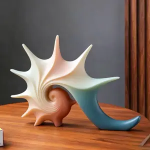 For Living Space Accent Modern Circle Meditation Statue Figurine, Stylish Home Decor Piece