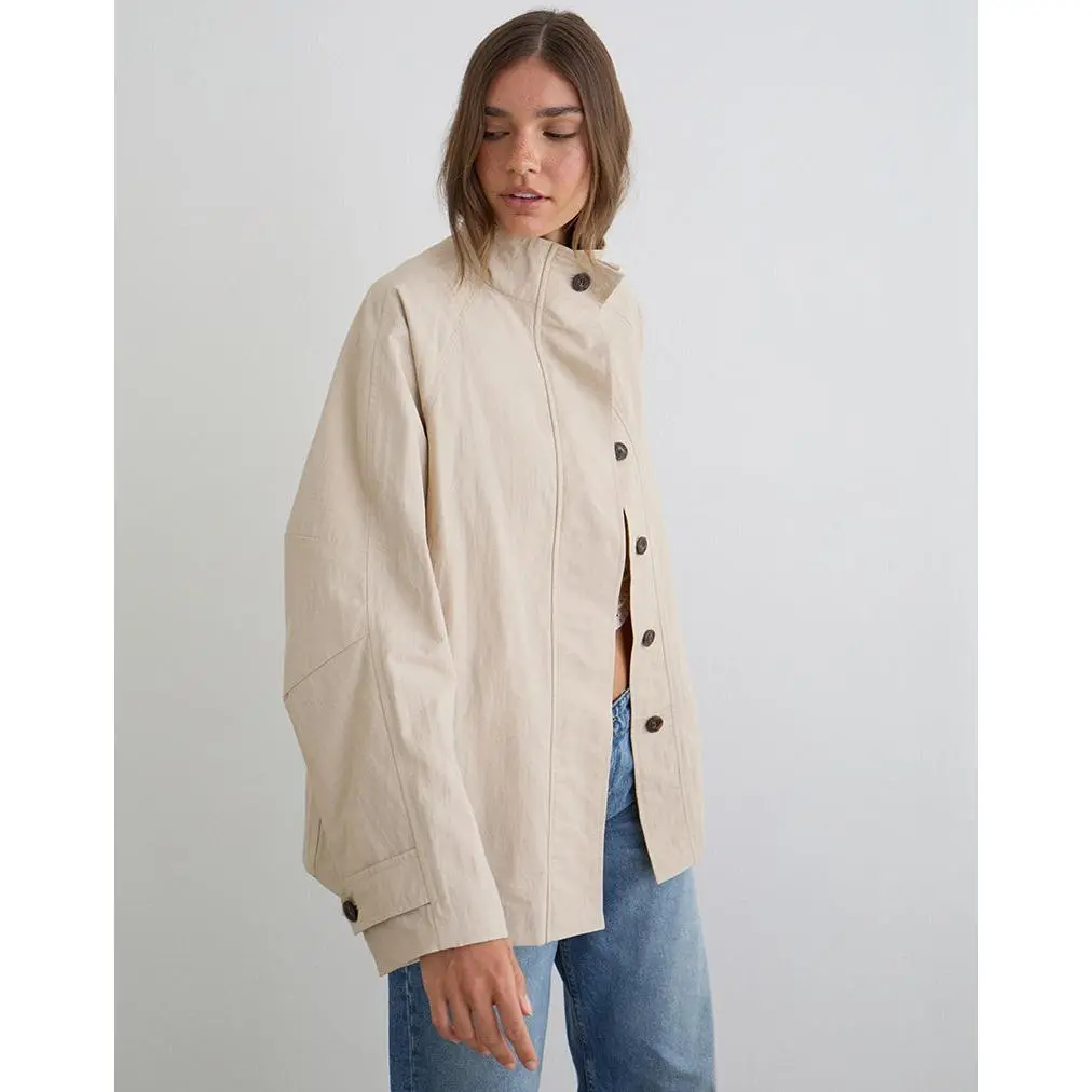 MOTEL Saipul Oversize Jacket in Beige