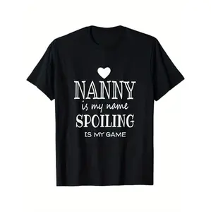 Funny Graphic T-Shirt for Nanny Perfect Gift for Grandma Ideal for Halloween Thanksgiving or Christmas Available in Various Sizes