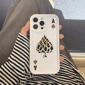 Ace of Spades Pattern Phone Case, Anti-drop Cellphone Protective Case, Total Protective Shockproof Mobile Phone Cover for iPhone, Casing