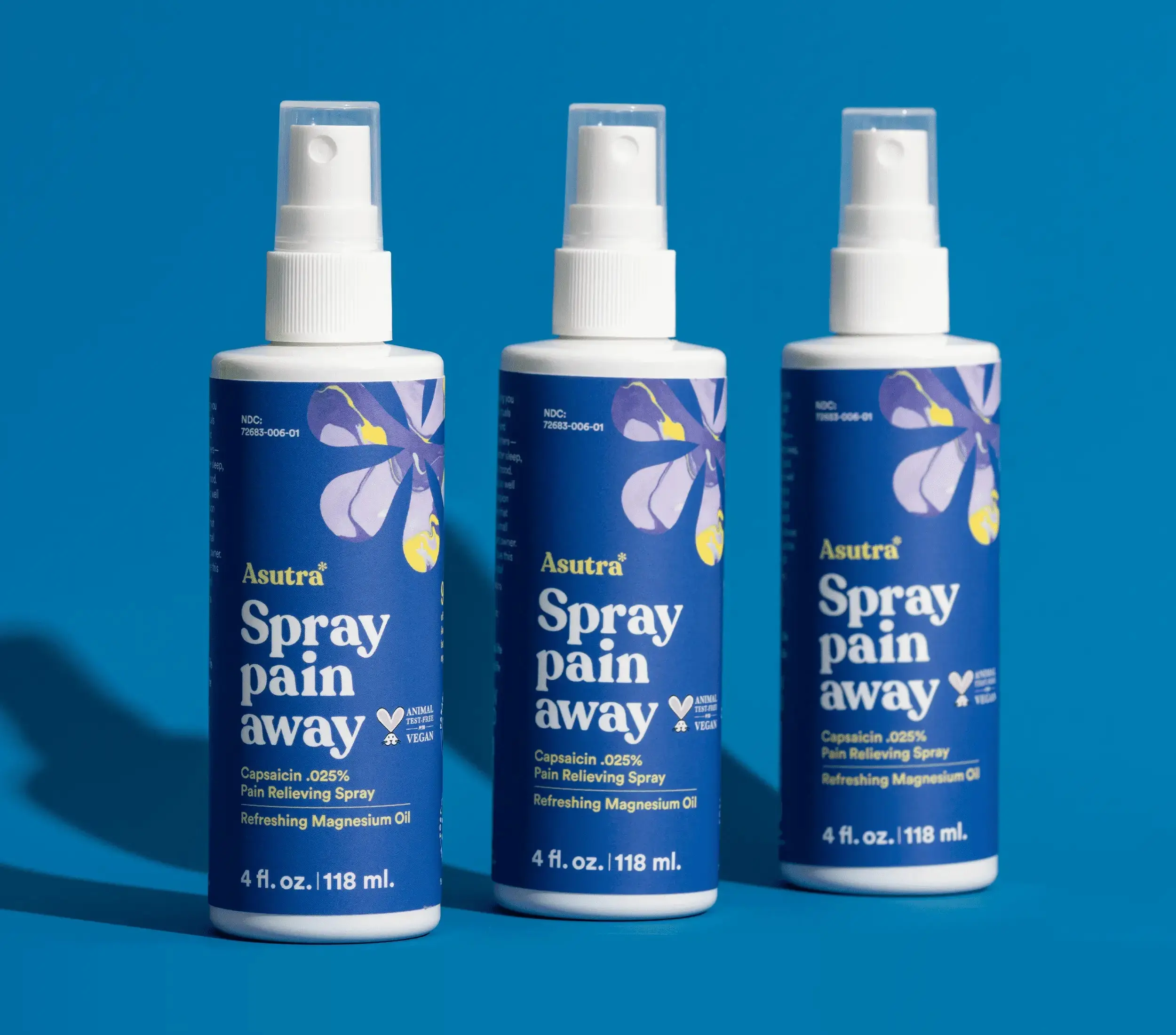 Asutra Spray Pain Away Soothing Oil Body Care - Ultra-Pure Odorless Non ...