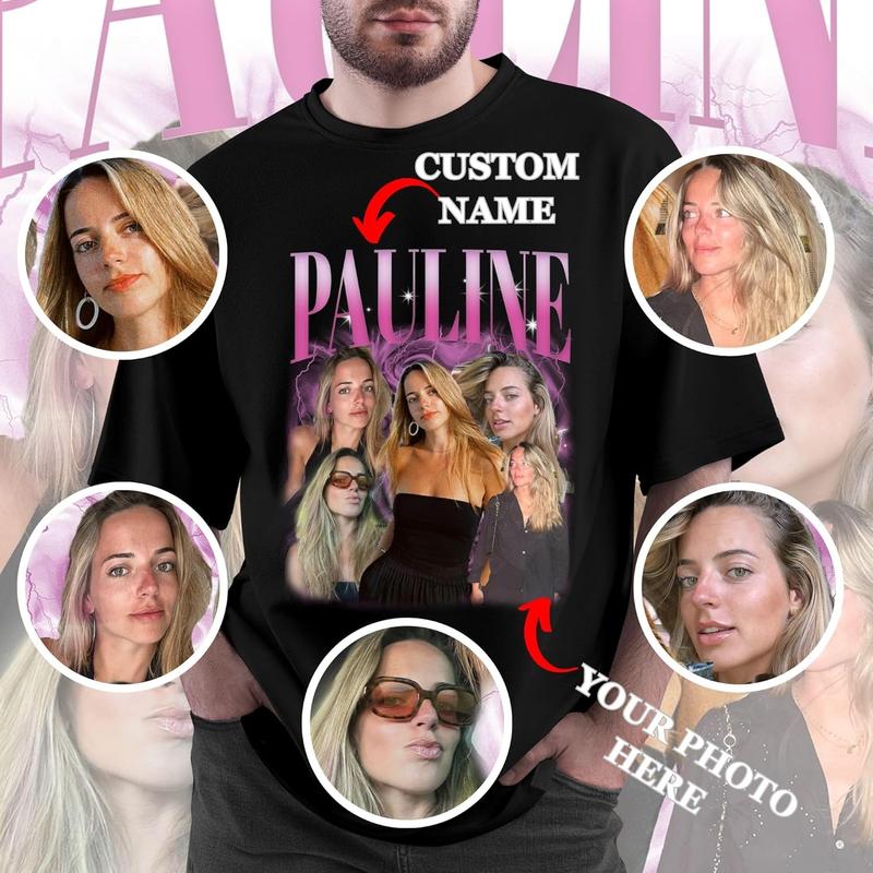 FEEGO Custom T-Shirts for Men Women, Custom Tees Shirt Design Your Own, Personalized Photo/Text/Graphic T-Shirt boyfriend  tees good  graphic