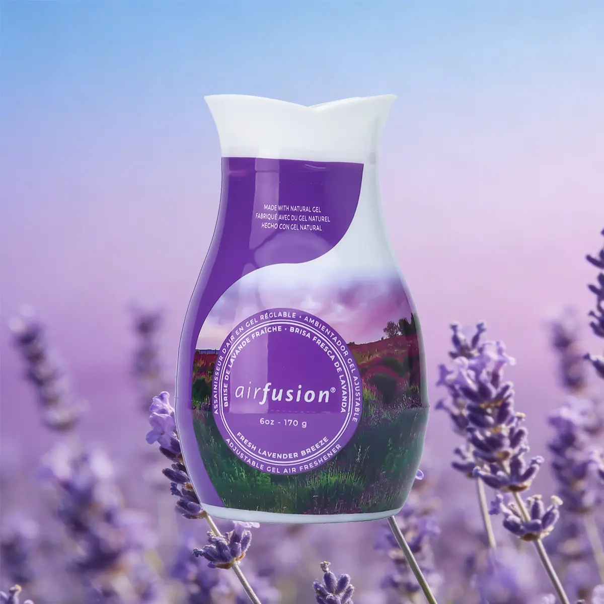 Air Fusion Adjustable Fragrance Bathroom Odor Control Gel Air Freshener, 6 Oz, 1 Pack