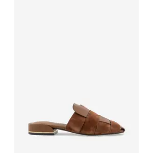 Faina Leather Fisherman Slide Sandal