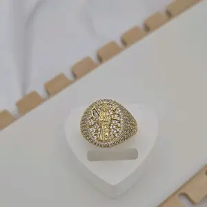 anillo unisex gold plated