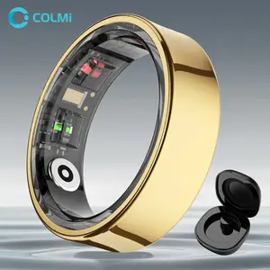 Colmi R09 5atm Smart Ring, Sleep Monitoring, Heart Rate Tracking, Body Temperature Measurement, Wireless Fitness Tracker, Holiday Gift