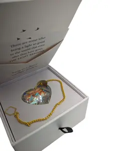 Condolence Gift Box (Heart) - Sympathy Gift Card, Bereavement gift, Memorial Gift - Sorry for your loss Gift - Crystal Rainbow Maker