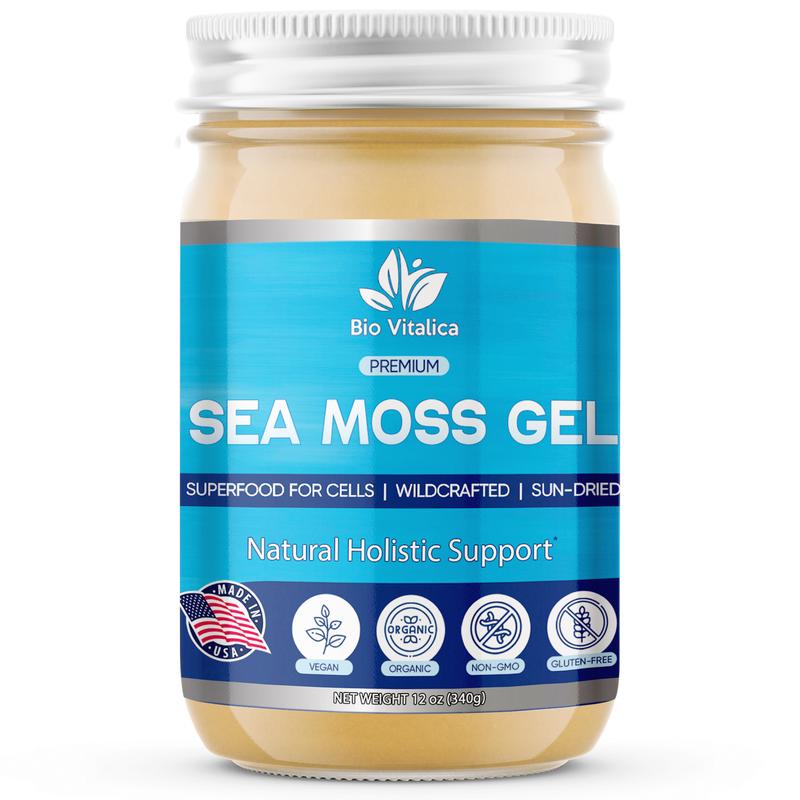 Sea Moss Gel - Irish Sea Moss Raw Gel Organic Supplement Fitness