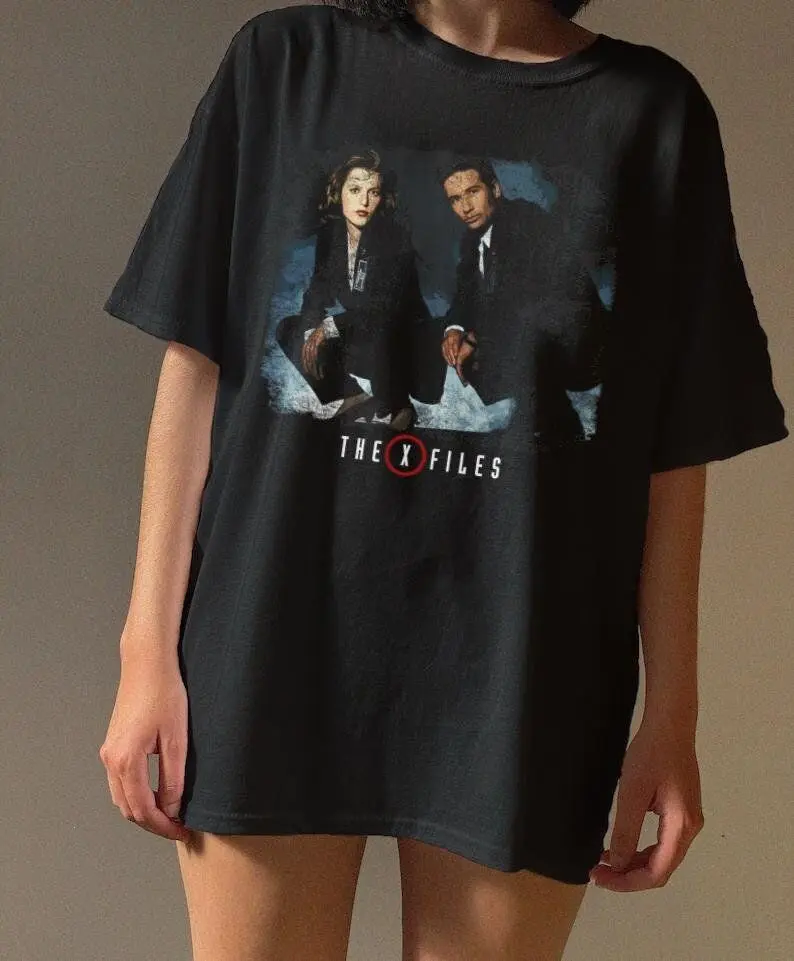 [Sale off up to 50%] The X-Files comfort color  T-Shirt Scully and Mulder Graphic Tee - Y2K Style