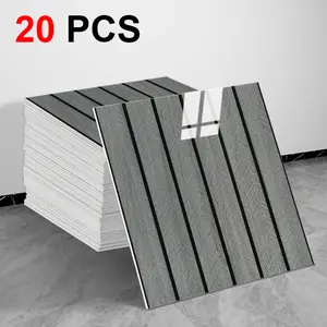 20pcs Waterproof Self-Adhesive Decorative Wallpaper Panels, 30cmx30cm Removable Backing Imitation Tiles, Kitchen Bathroom Living Room Vinyl Wall Panels, Marble Pattern Wallpaper, Marble Backsplash Wallpaper