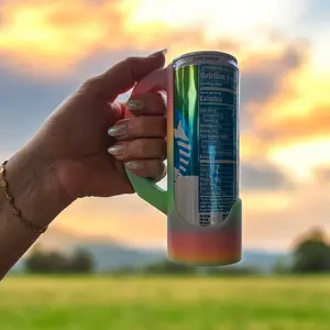 Energy Drink Can Holder Rainbow/Glow In The Dark