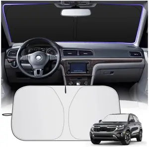 55" x 27.5" Car Windshield Sunshade,Front Window Shades Cover for Windshield Sun Visor Protector 210T Reflector Block Heat and Sun Protection Cooler Car Accessories