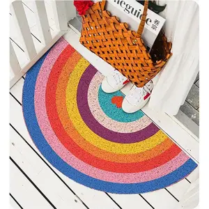 Door Mat Rainbow Pet Welcome Mat Non-Slip Floor Front Doormat Resist Dirt Rug for Indoor Outdoor Easy to Clean (Rainbow 3, 40 * 80cm)