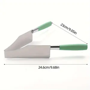 1pc Stainless Steel Cake Divider, Equal Cake Slicer, Mint Green/Dark Green/Pink Stainless Steel Cake Divider, Cake Transfer Tongs, Birthday Cake Transfer Tool, Baking Tool