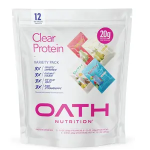 Healthcare Clear Whey Isolate Protein Powder Variety Pack - 12 Pack