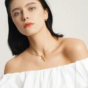 Elegance Cross Pendant Necklace