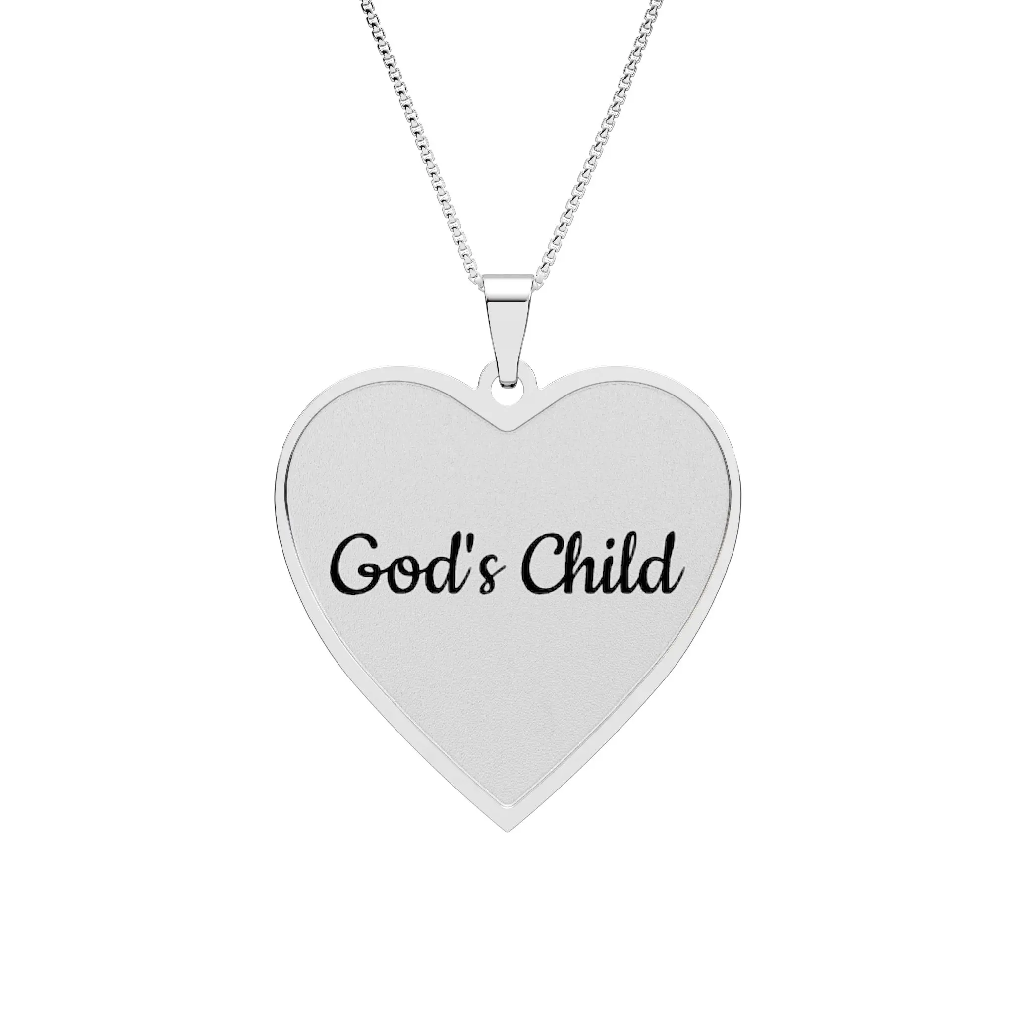 God's Child heart frame photo pendant | Heart Pendant | Personalized Photo Locket