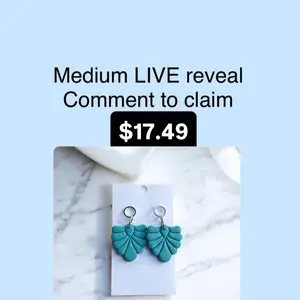 Medium polymer clay dangle earrings