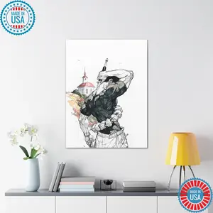 Jujutsu Kaisen Togi Fushiguro Painting Wall Art, Anime Home Room Decor, Japanese Anime Poster, Otaku Gift, JJK Poster, Canvas Stretched