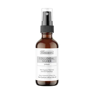 Just Ingredients Organic Colloidal Silver Spray | Silversol technology 10 ppm