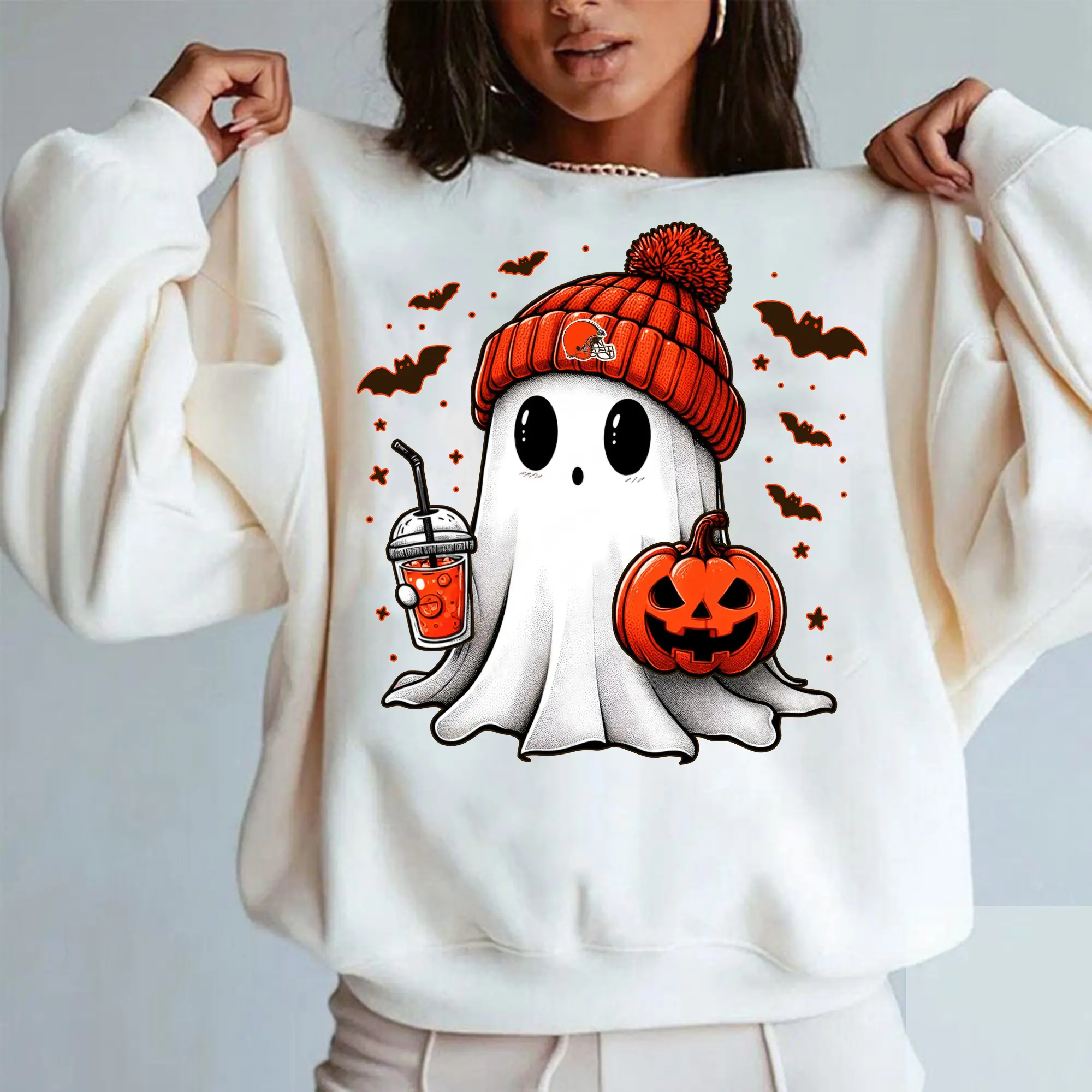 Browns Ghosts Halloween Vintage Unisex T-Shirt, Sweatshirt, Hoddie