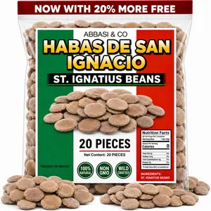 Habas De San Ignacio Saint Ignatius San Ignacio Bean Ignatious Bean St. Ignatius Beans (Strychnos ignatii) IMPORTED FROM MEXICO (20 BEANS)