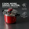 304 Multi-Layer Stainless Steel Classic Pressure Cookware Set - Festive Red, Thermal, Fast Heating, Energy-Saving, Locking Lid, Induction Safe, Gas Stovetop Compatible for Family Cooking, Pressure Pot