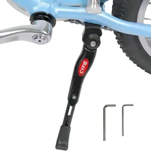 Cyfie Kickstand for 16 18 20 Inch Kids Bicycle, Bike Kickstand Center Mount Adjustable Aluminum Alloy Kick Stands for 16-20 Inch Kids Mountain Bike/Road Bike