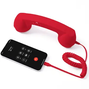 Wired Type-C Mobile Calls Telephones Receiver Antique Style Call Accessory Plug Play Clear Calls Handset Headset Companion bluetooth audio