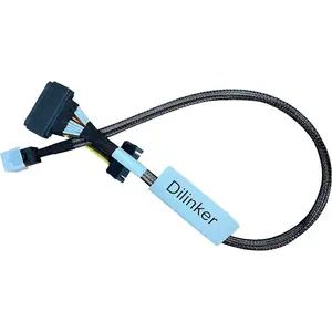 50CM HD Mini-SAS(SFF-8643) to U.2 (SFF-8639) NVMe SSD Cable