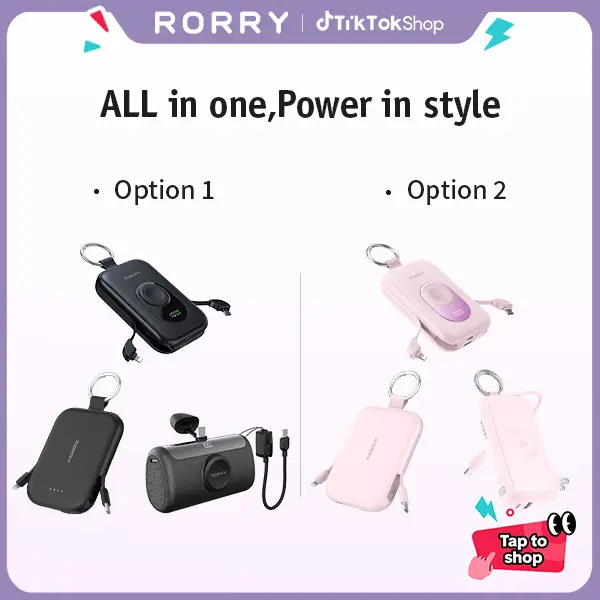 RORRY 3-in-1 Ultimate Charging Bundle (2 Options) | 30W 20,000mAh Laptop Power Bank + 20W 2-Cables Lightweight Charger + 5K/10K mAh Power Bank | All-in-One Kit for iPhone, MacBook, Apple Watch,Samsung summerwins