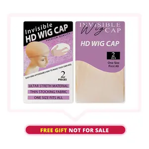 Invisable HD Wig Cap For Lace Front Human Hair Wig Install Breathable Transparent HD Wig Cap For Women