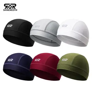 1/2 Piece Cycling Sweat Absorbent Inner Liner Quick-Dry Breathable Mesh Hat, Unisex Outdoor Sports Motorcycle Helmet Liner Summer Skull Cap, Quick Drying Hat, Sweat Absorption, Unisex Design