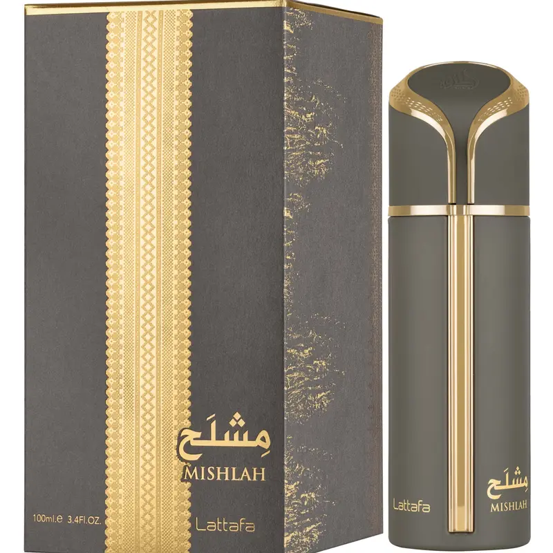 Lattafa Mishlah Unisex Eau de Parfum, 100ml/3.4oz, with Amber Warm Spicy, Citrus, Lavender & Spicy Fragrance Notes, Ideal for Daily Wear