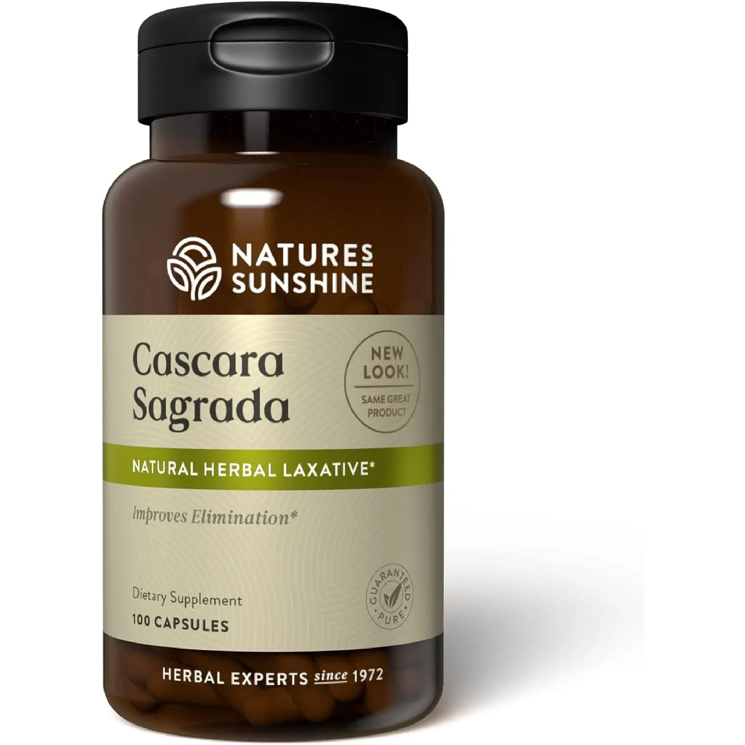 Nature's Sunshine Cascara Sagrada Capsules - Promotes Intestinal Support for a Healthy Colon - 100 Capsules (50 Servings) Nature's Sunshine Cascara Sagrada Capsules - Promotes Intestinal Support for a Healthy Colon - 100 Capsules (50 Servings)