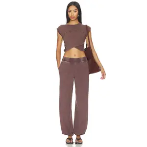 Free People x FP Movement Hot Shot Crossover Set in Dark Espresso
