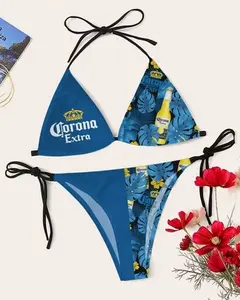 Various Styles Tropical Floral Triangle Bikini Hawaiian Print Two Piece Swimsuit