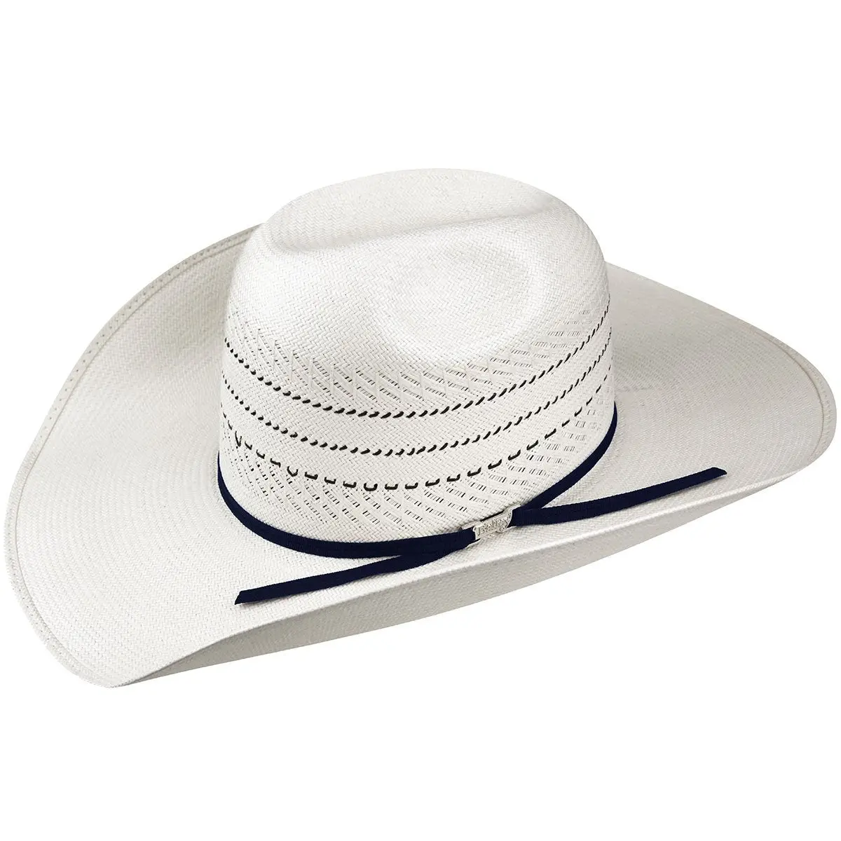 Bailey Arriba 20X Shantung Hat 5 1/4" Bull Crown 4 1/2" Brim Navy Grosgrain Band Leather Sweatband Made in Mexico