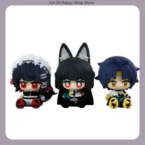 Zenless Zone Zero Cute Version Sitting Pose Ellen Joe / Hoshimi Miyabi / Asaba Harumasa Anime Figure Model Statue Collection Toy