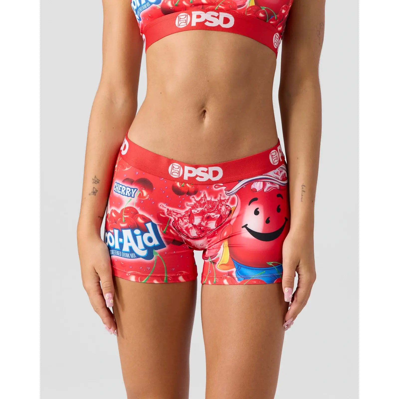 PSD Womens Kool Aid Cherry Boy Short Underwear - Comfortable, Breathable, Ultra-light Fabric