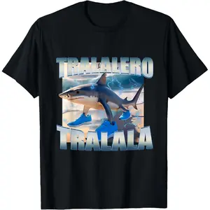 [100% Cotton] Tralalero Tralala Bootleg Brainrot Italian Brainrot Meme T-Shirt